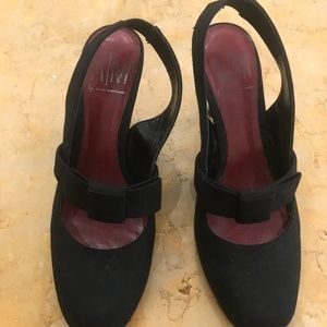 Black Slingback Heel